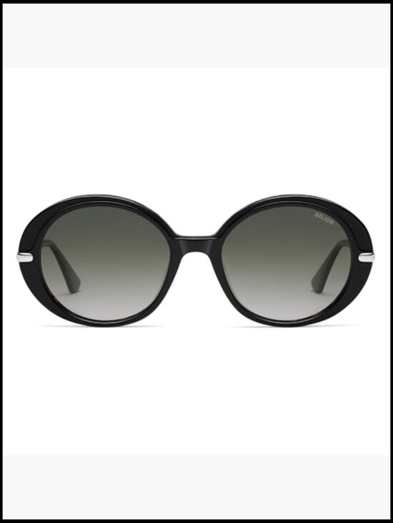 Oversized Round Polarized Acetate Frame Retro Vintage Sunglasses